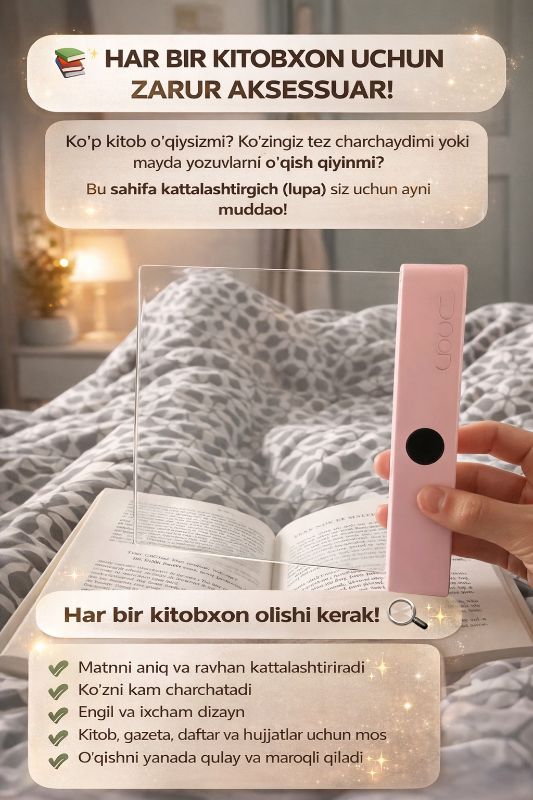 Kitob uqish uchun led chiroq